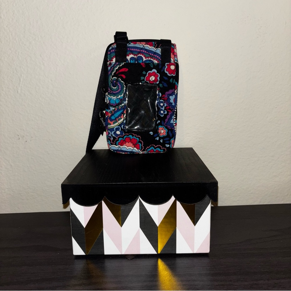 Vera Bradley Floral Black Crossbody Bag